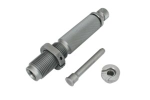 Metal reloading die with components.