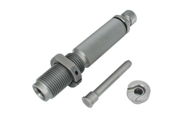 Metal reloading die with components.