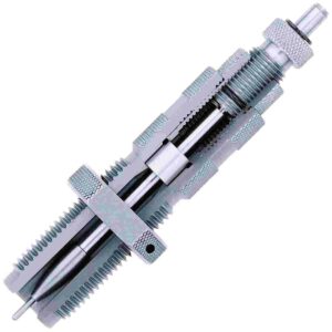 Rifle bullet seater die tool close-up