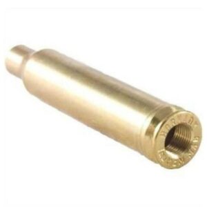 Brass cylindrical threaded adapter close-up view