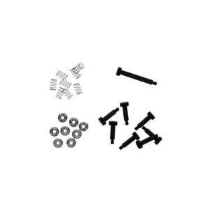 Collection of screws, springs, and washers