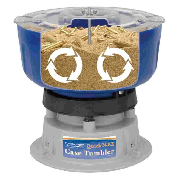 Quick-N-EZ case tumbler for cleaning metal cases.