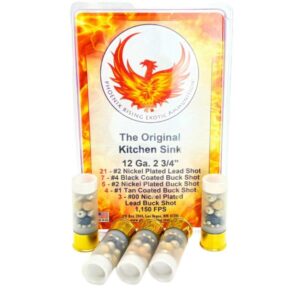 Phoenix Rising shotgun ammunition with various buckshots.