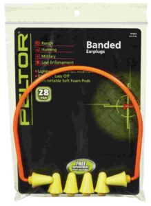 Banded earplugs with free replacement pods