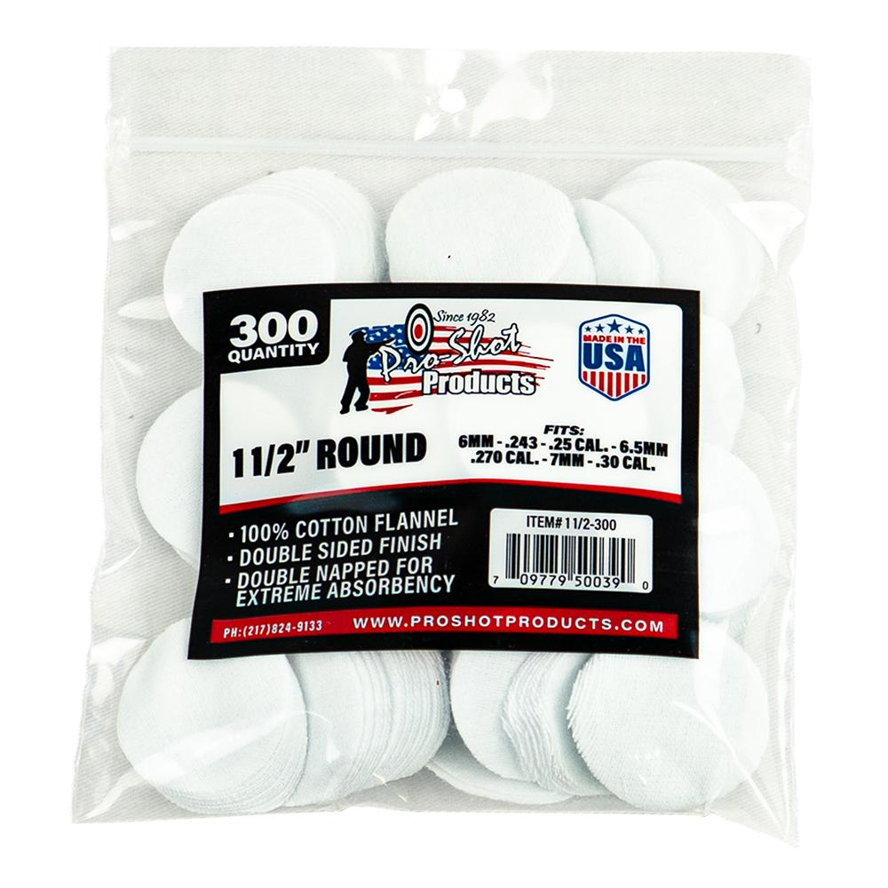 Pro-Shot gun cleaning patches, 300 count package.