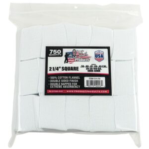 Pro-Shot 2 1/4" Square 100% Cotton Patches 750/ct