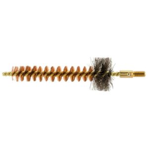 Rifle cleaning brush with bristles close-up