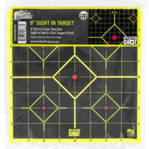 8-inch sight-in target with reactive design
