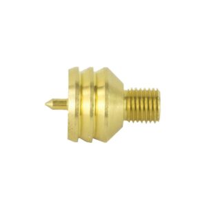 Brass nozzle with threaded end