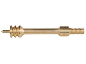 Brass screw on white background
