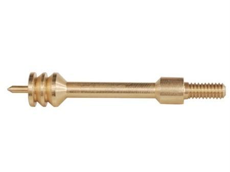 Brass carburetor screw with threaded end.