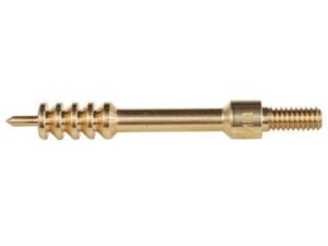 Gold metal screw with spiral design and threaded ends