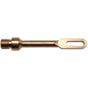Close-up of brass drill bit adapter.