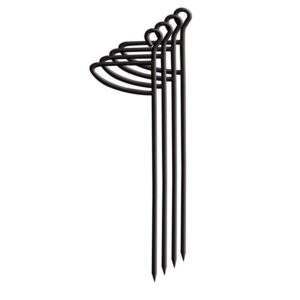 Decorative black metal wall hook design