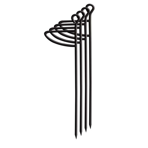 Decorative black metal wall hook design