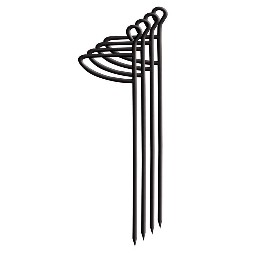Decorative black metal wall hook design