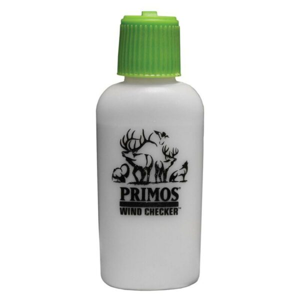 Primos Wind Checker bottle with green cap