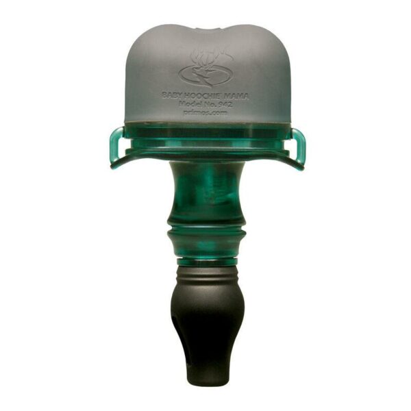 Deer call hunting accessory with green grip
