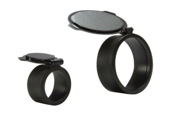 Black lens covers for camera accessories