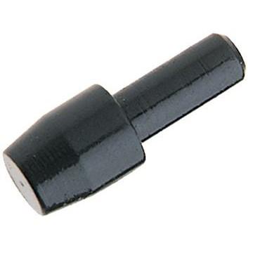 Black rubber furniture glide foot insert