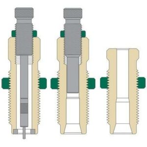Three-step cross-section of a hydraulic fitting.