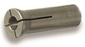 Metal collet tool with slotted end