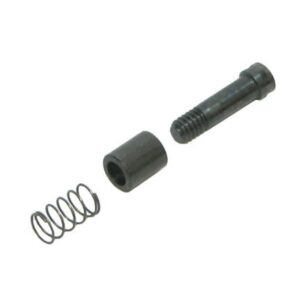 Disassembled pin, spring, sleeve components