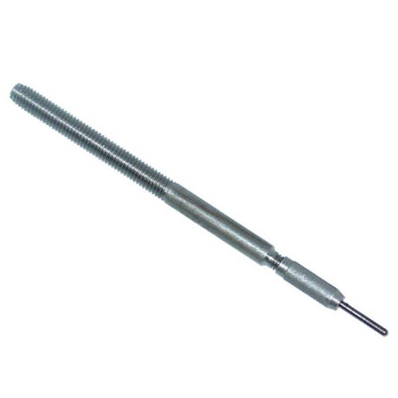 Metal threaded rod with pointed tip