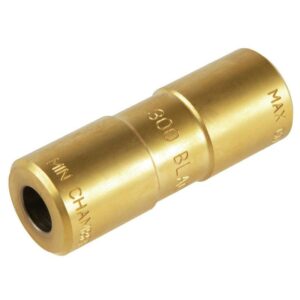 Brass bullet chamber gauge for 300 Blackout.