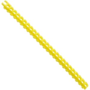 Yellow plastic chain link for safety or decoration