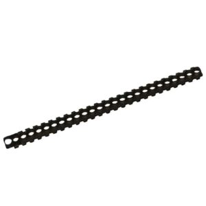 Black plastic binder spine strip