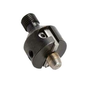 Industrial metal cutting tool on white background