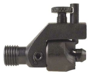 Metal tool part with threaded ends and knob