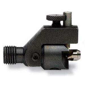 Metal machinery part, side view