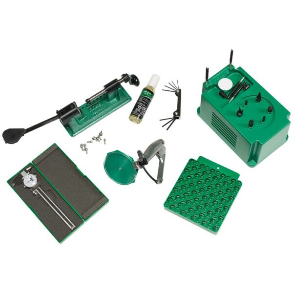 Reloading tools and accessories for ammunition crafting.