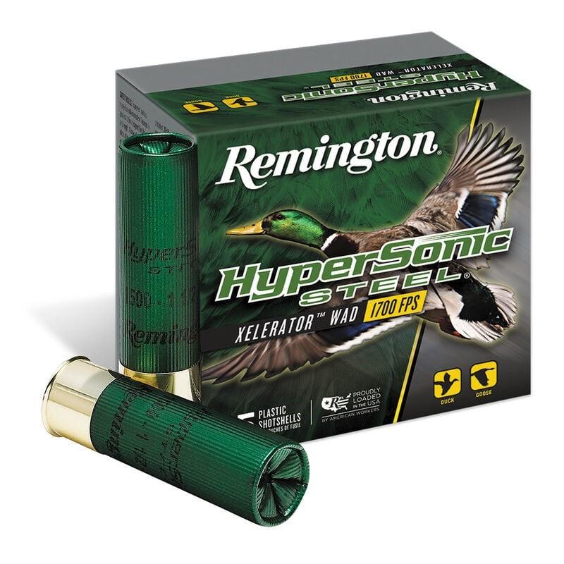 Remington Hypersonic Steel ammunition box and shells.