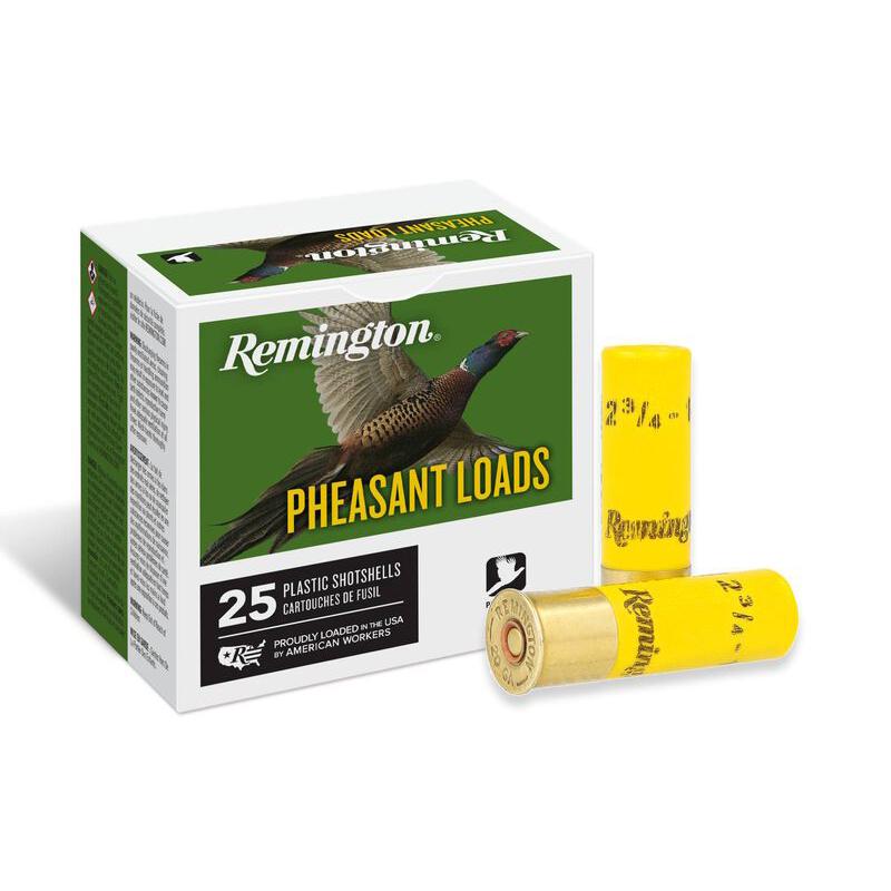 Remington Pheasant Loads shotshells box and shells.
