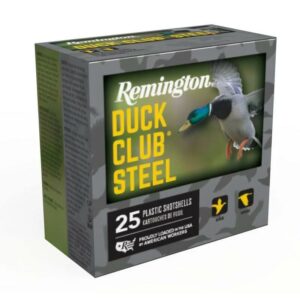 Remington Duck Club Steel shotshells box for hunting.