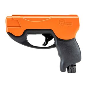 Bright orange self-defense pepper gun.