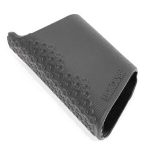 Black textured grip sleeve for firearm handle.
