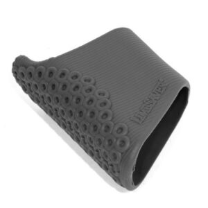 Gray rubber recoil pad with textured grip