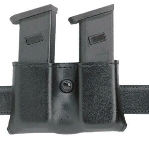 Black dual magazine pouch on belt