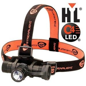 Streamlight headlamp with adjustable straps and C4 LED