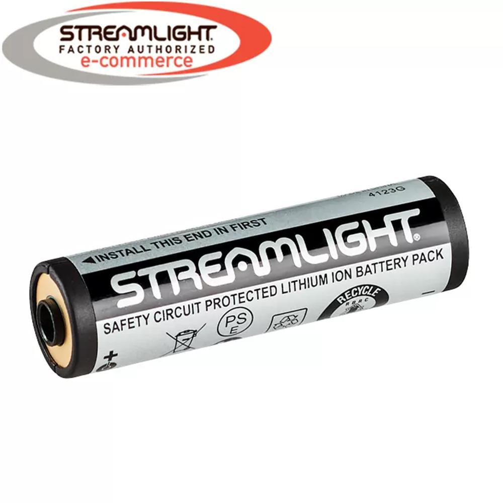 Streamlight lithium ion battery pack, safety circuit protected.