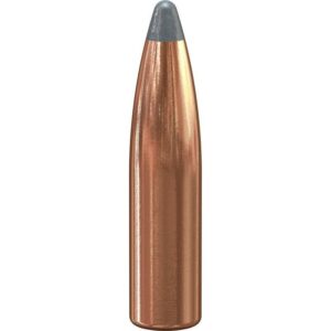 Copper bullet with pointed tip