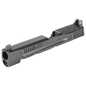 Handgun slide for M&P pistol in gray.