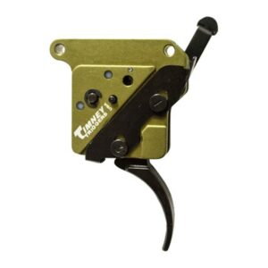 Rifle trigger mechanism with safety lever