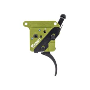 Green adjustable firearm trigger, precision components