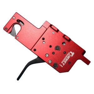 Red precision trigger assembly for firearms