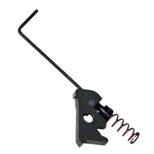 Black drawer handle and spring assembly
